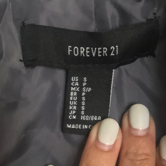 Gray Faux Leather Jacket - Picture 5 of 5